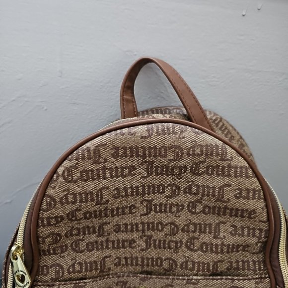 Juicy Couture Brown Canvas and Faux Leather Studded Mini Backpack main image 8